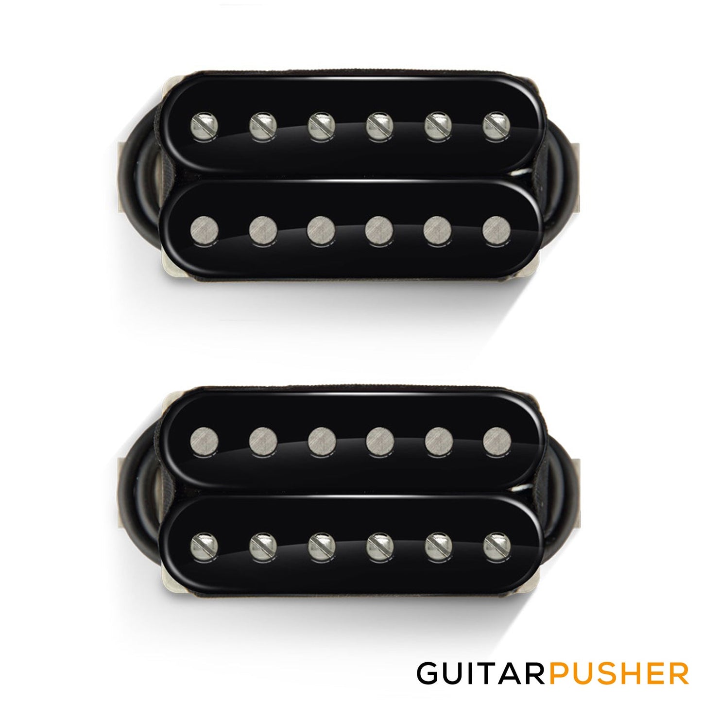 Bareknuckle Ragnarok Calibrated Humubucker Pickup Set, Open Black, Nickel Screws