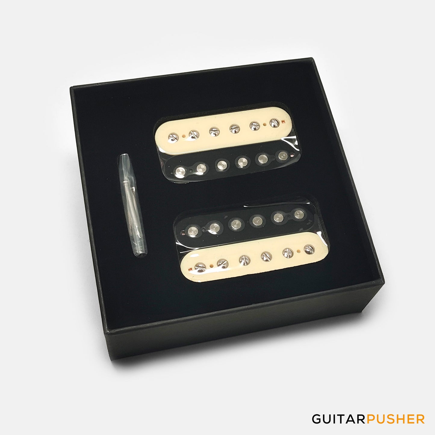 Godwound Ancient 59 Vintage Guitar Humbucker Pickup Set - 50mm Standard Spacing (Open Zebra)