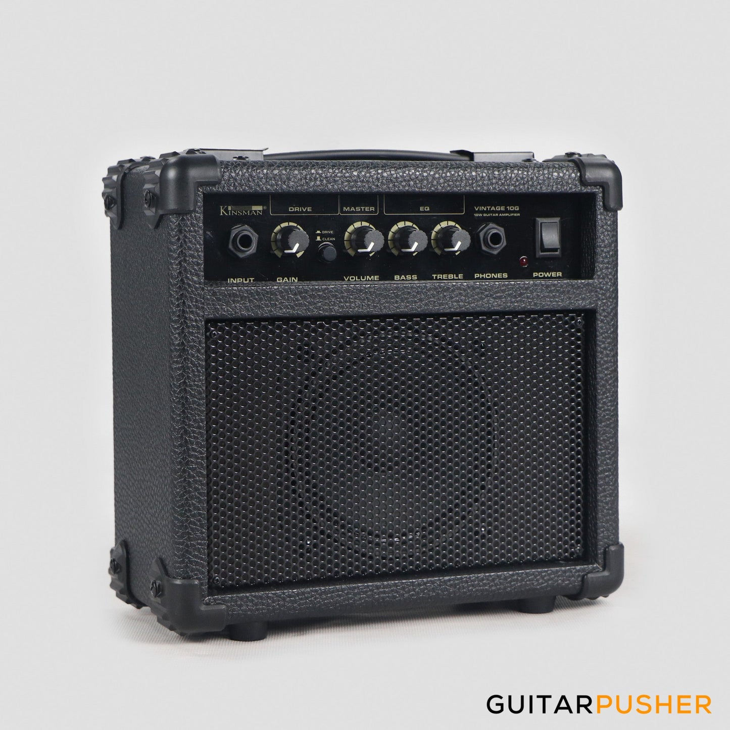 Vintage Coaster Series V49 4-String JB Bass w/ Kinsman 10-Watt Bass Amplifier, Gig Bag, & Accessories - 3-Tone Sunburst