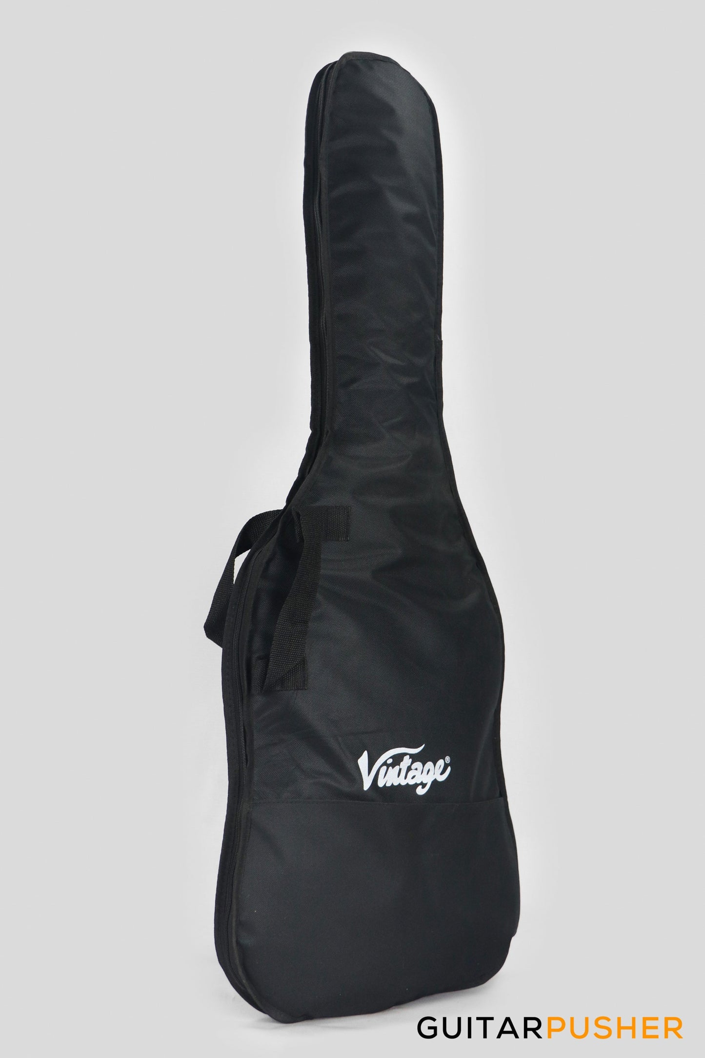 Vintage Coaster Series V49 4-String JB Bass w/ Kinsman 10-Watt Bass Amplifier, Gig Bag, & Accessories - 3-Tone Sunburst