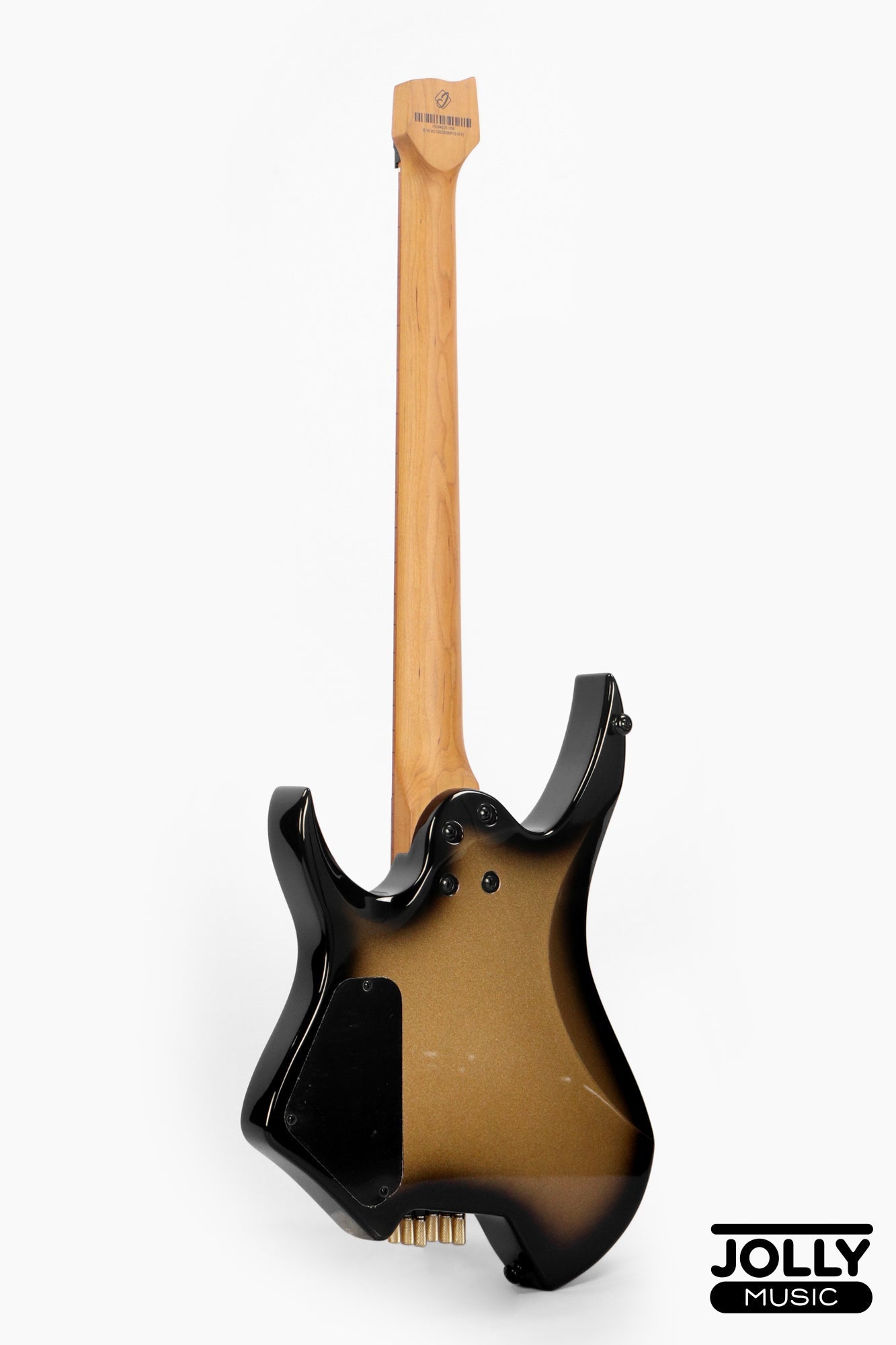 JCraft Aeon Headless Electric Guitar Fixed Bridge Stainless HEF-3 - Gold Burst Fade