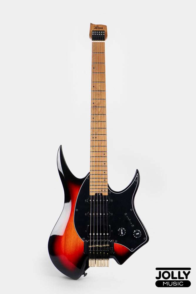 JCraft Aeon Headless Fusion HSS Electric Guitar HTP-3 - Sunburst