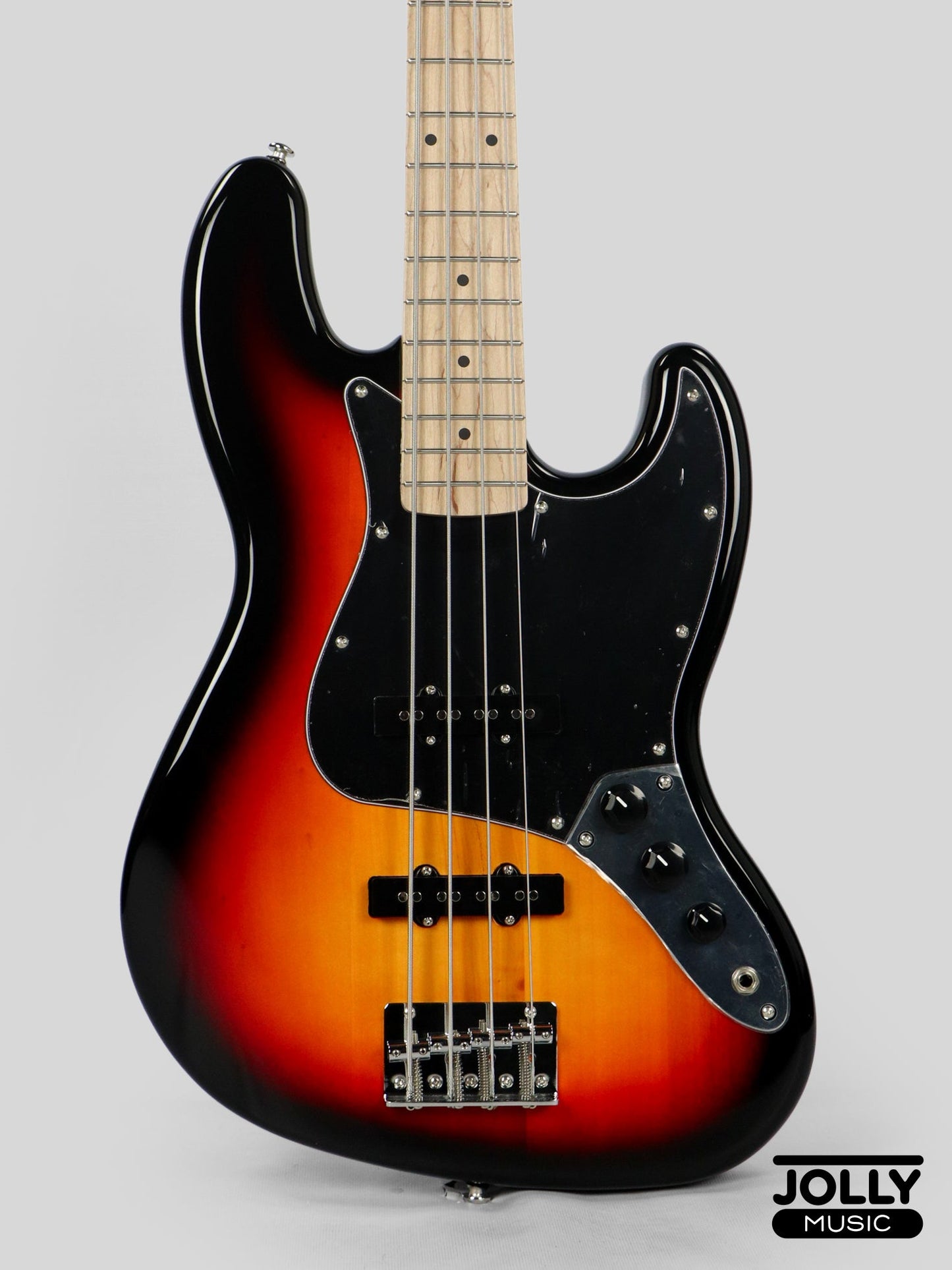 JCraft JB-2 4-String Electric Bass 2026 - Maple / Sunburst