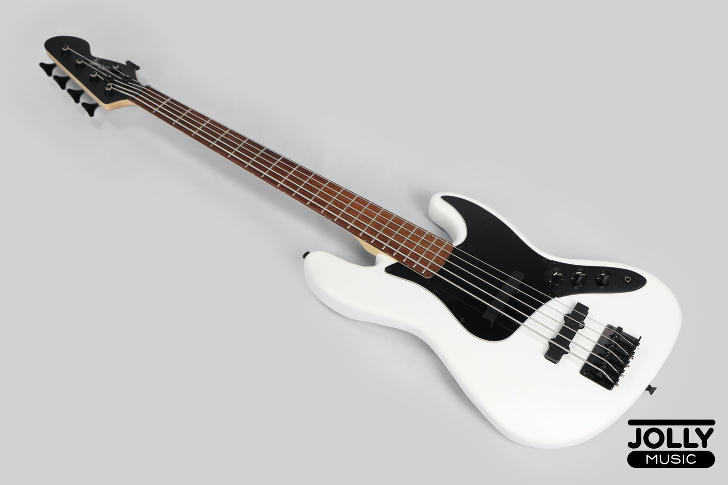 JCraft X Series JBX-1 5-String Bass Guitar - White