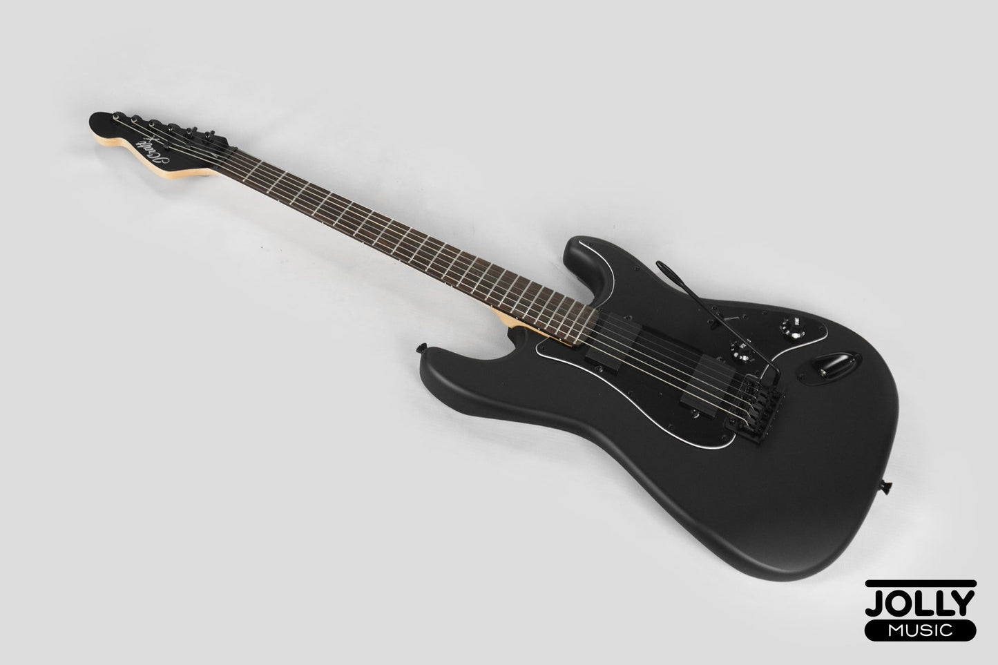 JCraft X Series LSX-2 HH Stratocaster Stainless Frets Electric Guitar - Matte Black