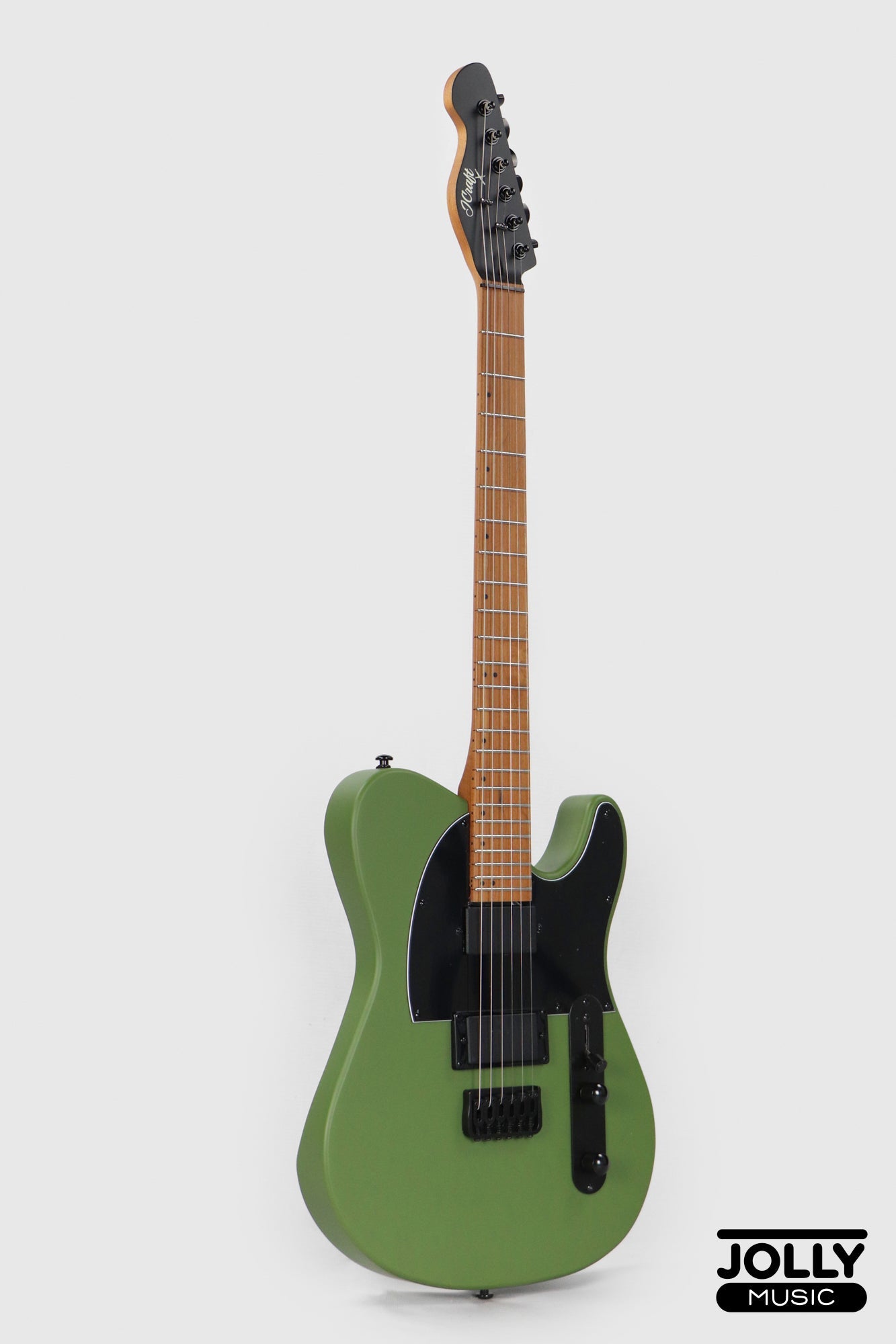 J Craft X Series LTX-3A Active 24 Fret Electric Guitar - Army Green