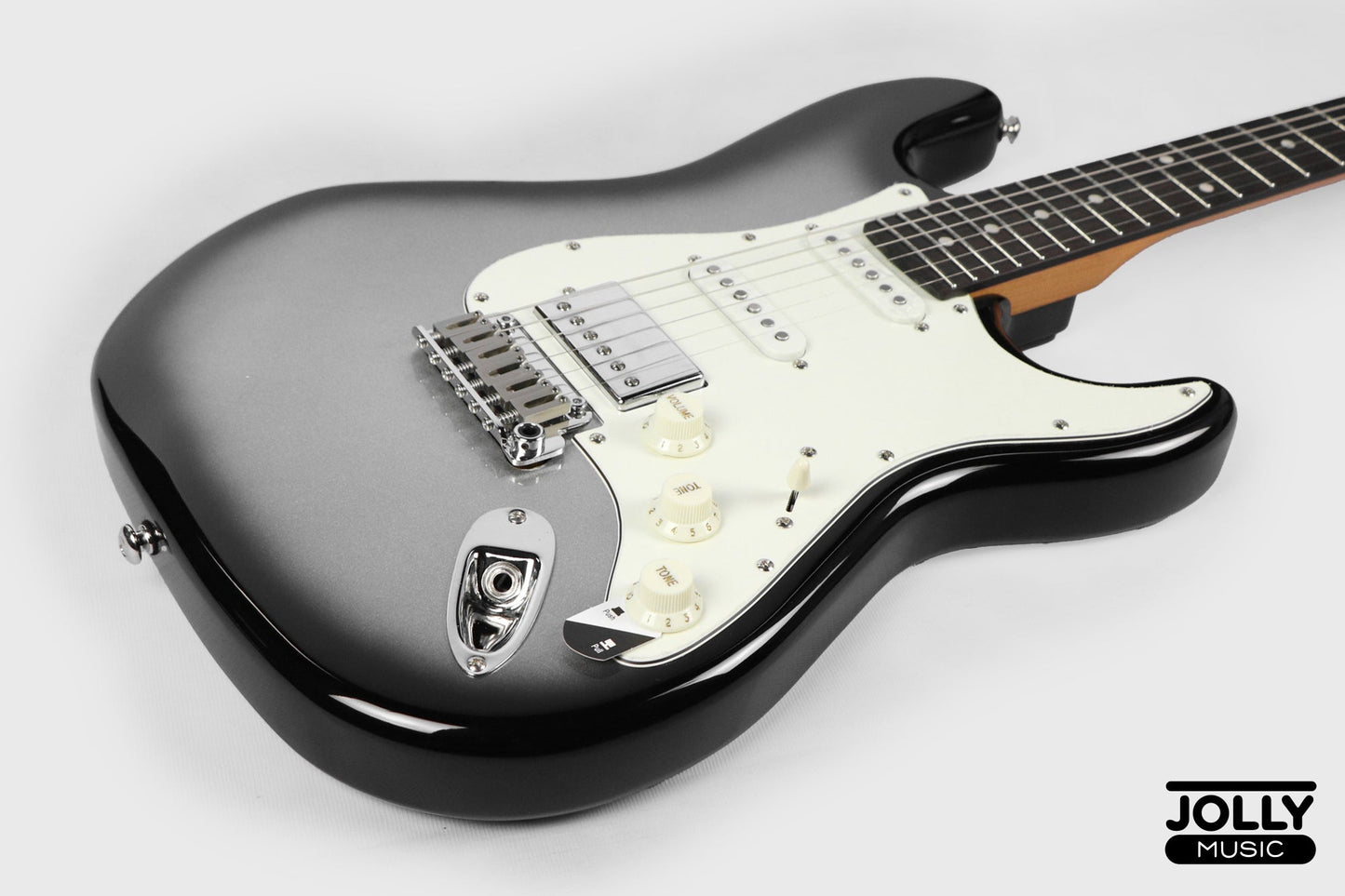 JCraft S-3HC PRO Modern HSS Electric Guitar - Silverburst