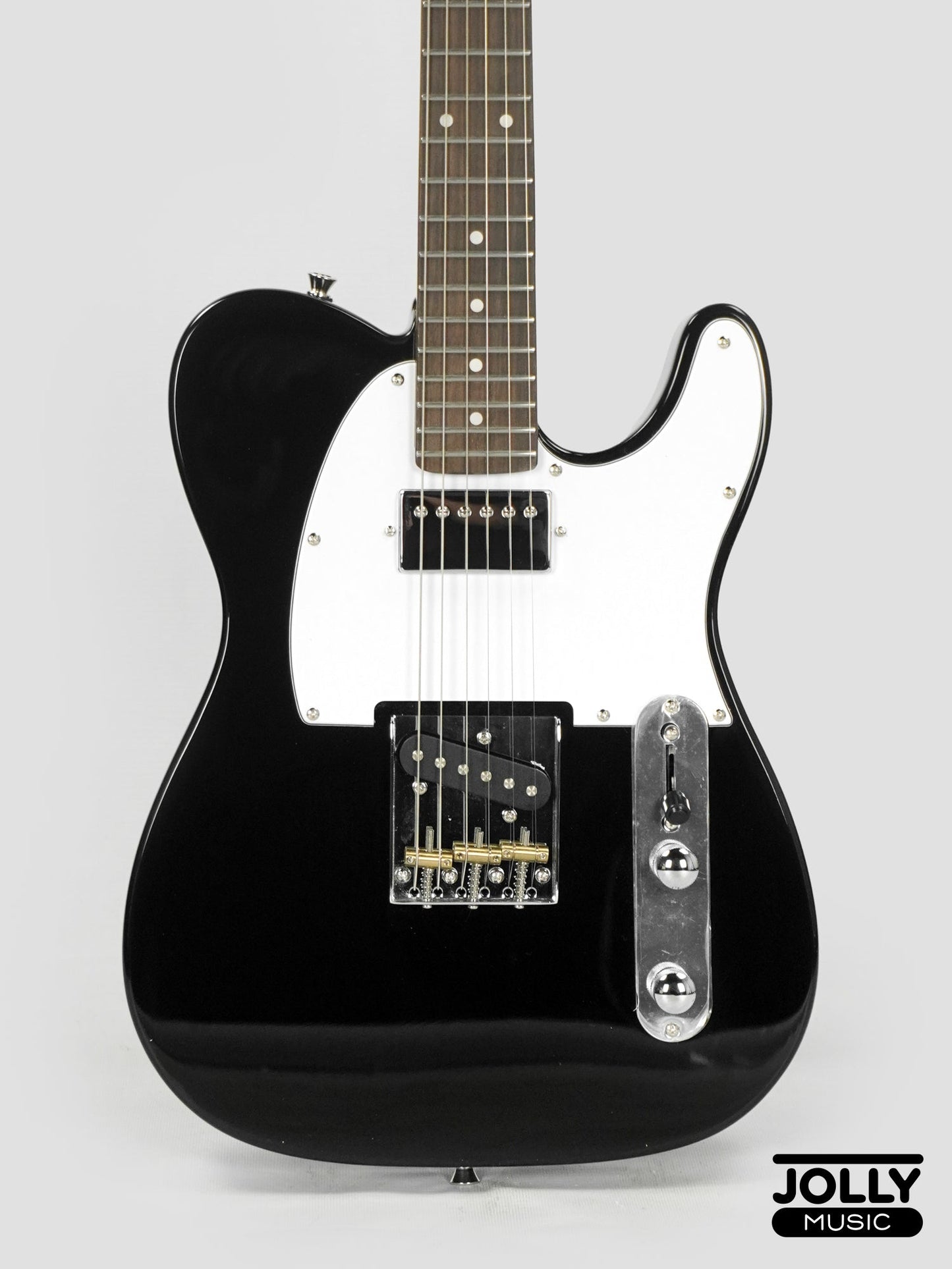 JCraft T-2HC Telecaster Stainless Frets Electric Guitar - Black