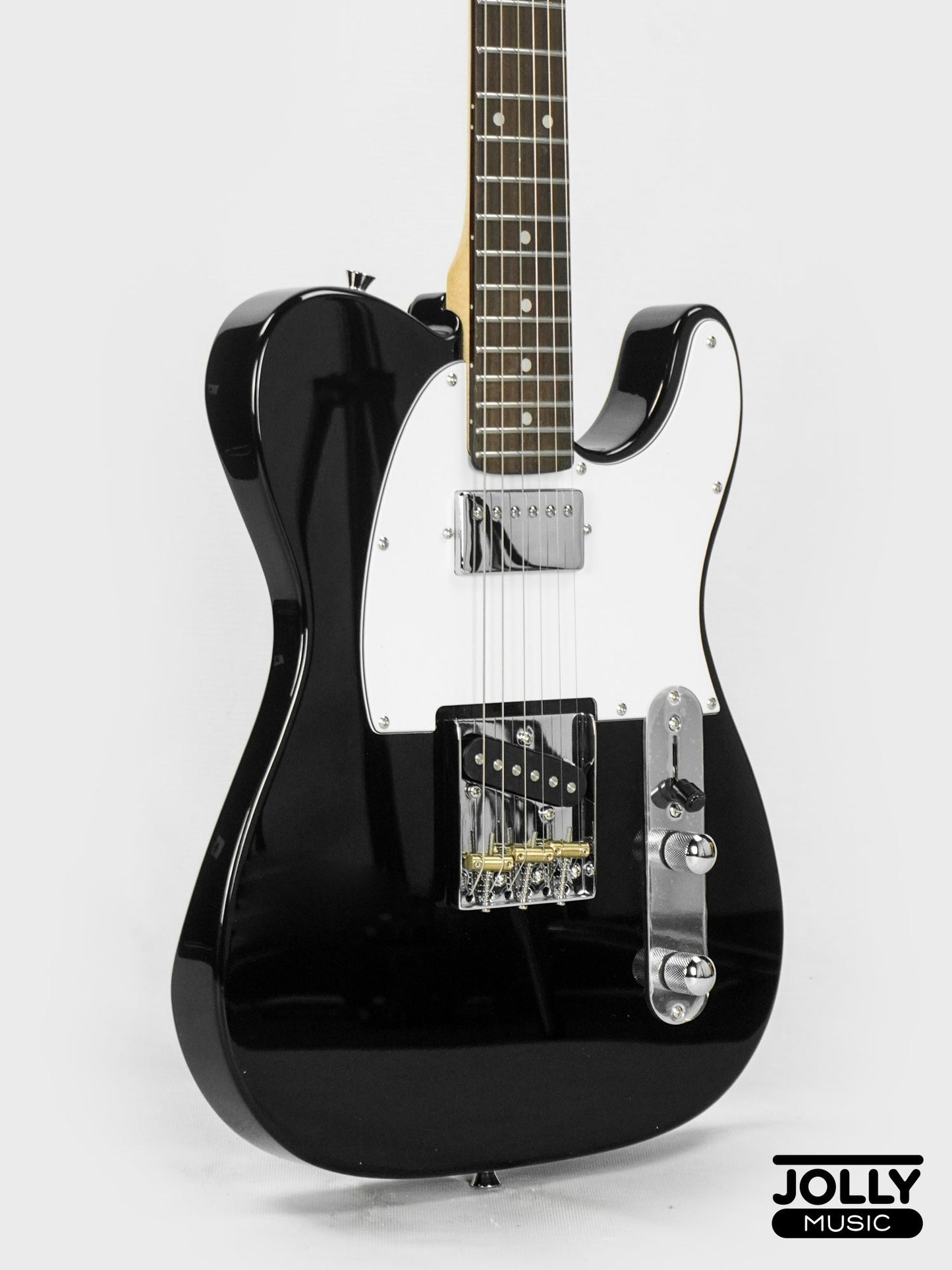 JCraft T-2HC Telecaster Stainless Frets Electric Guitar - Black