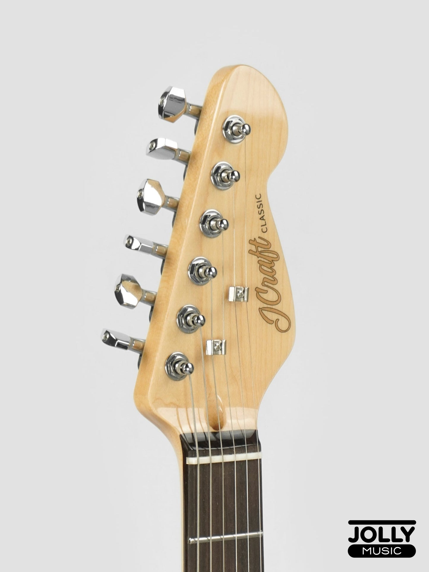 JCraft T-2HC Telecaster Stainless Frets Electric Guitar - Black