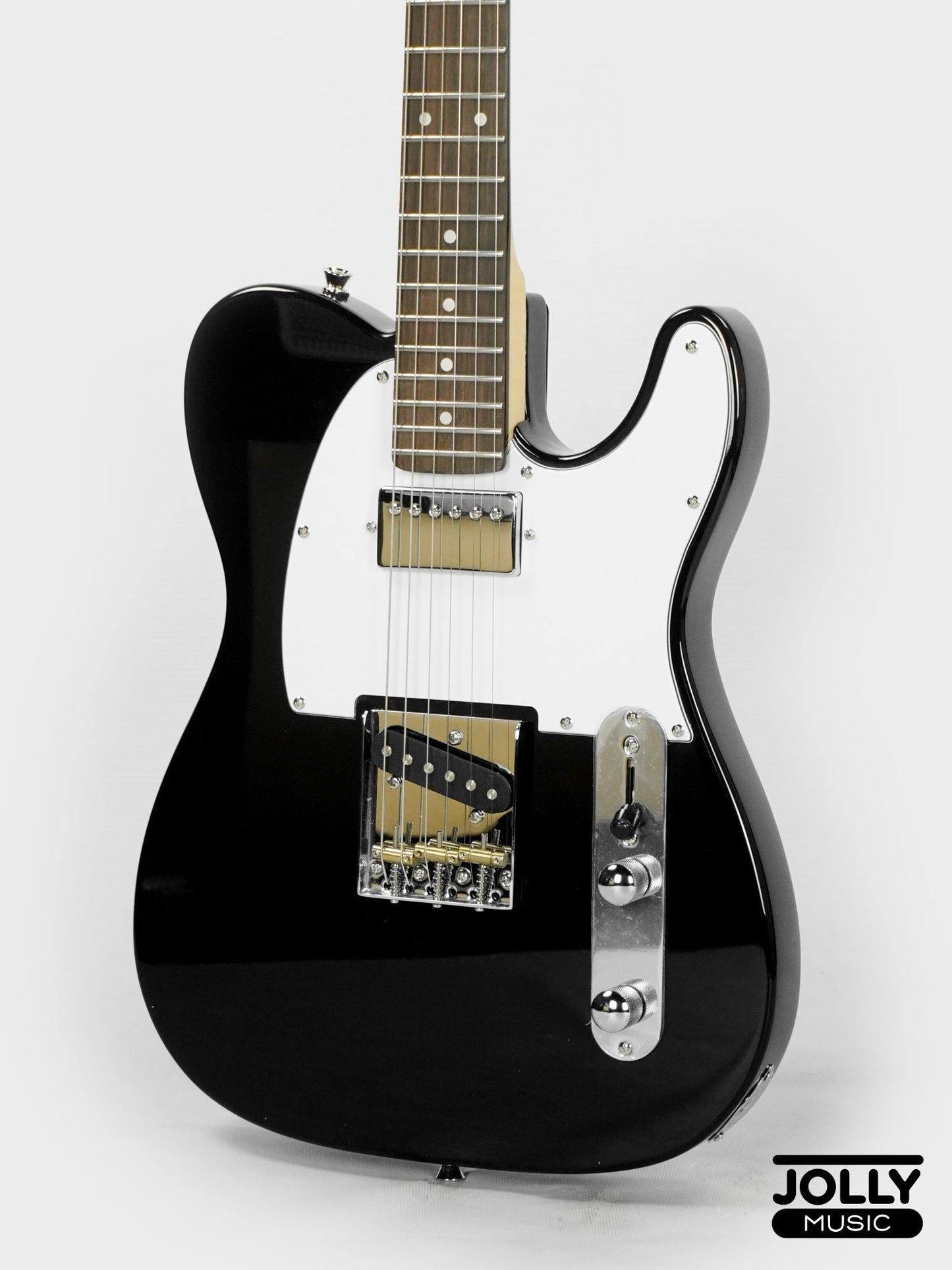 JCraft T-2HC Telecaster Stainless Frets Electric Guitar - Black