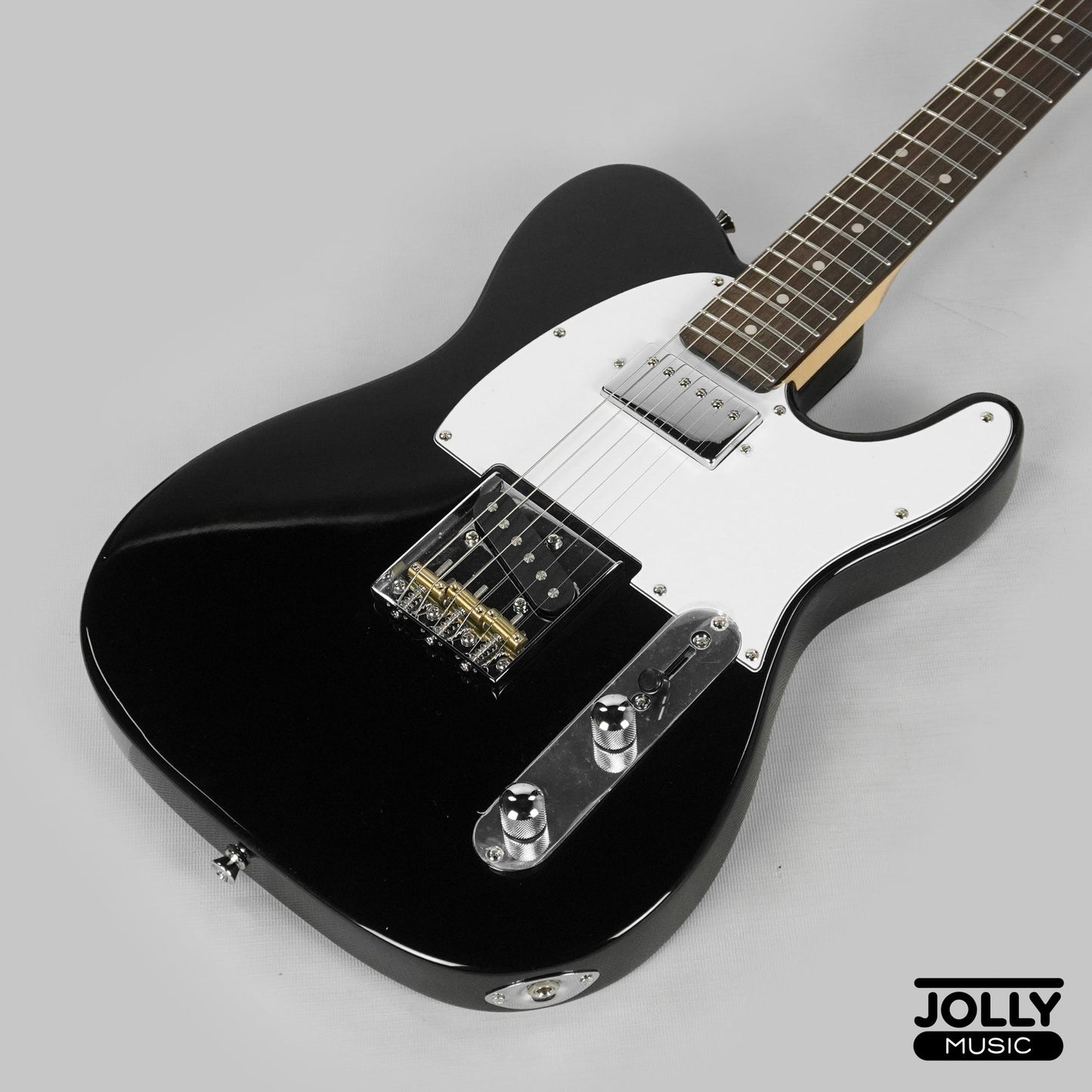 JCraft T-2HC Telecaster Stainless Frets Electric Guitar - Black