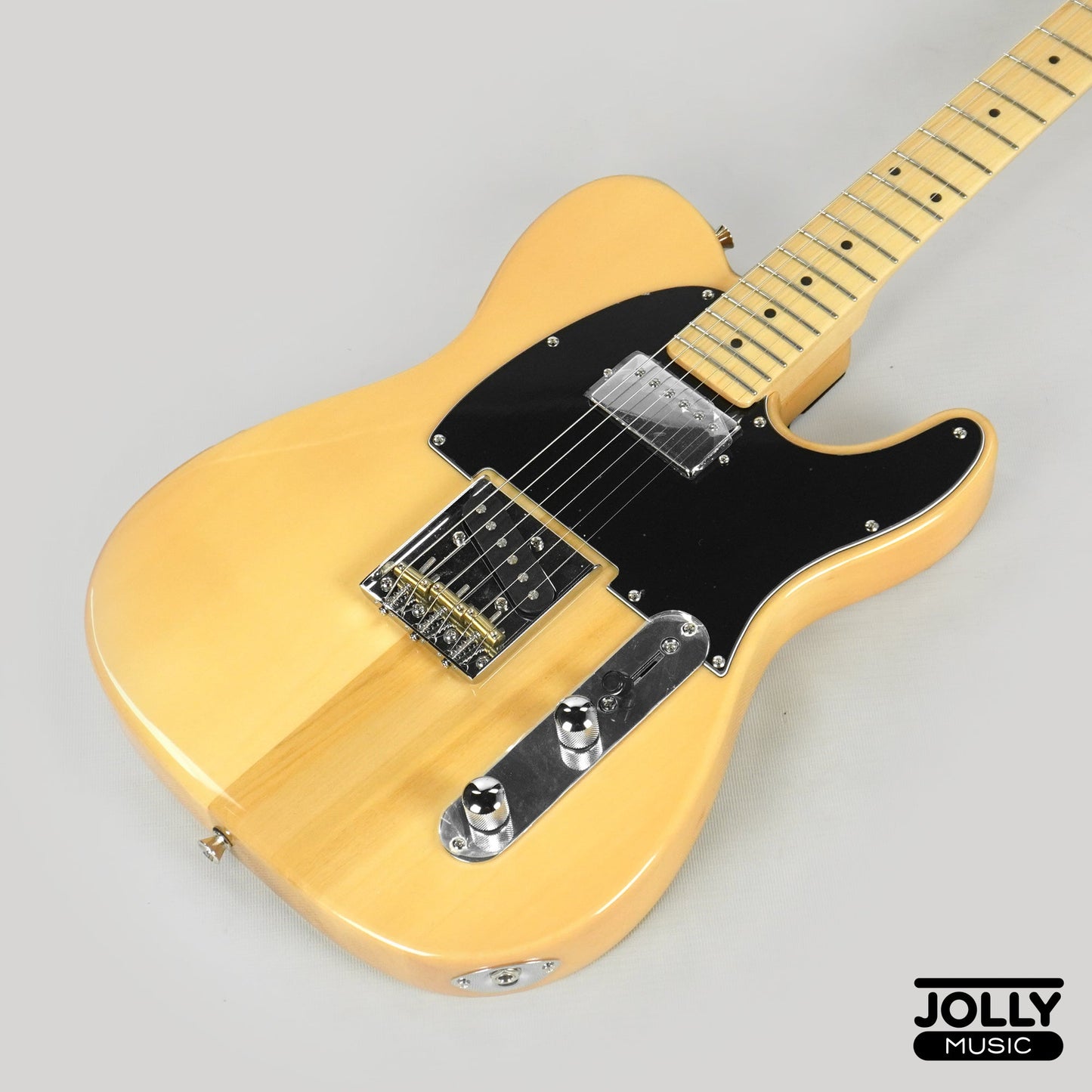JCraft T-2HC Telecaster Stainless Frets Electric Guitar - Natural