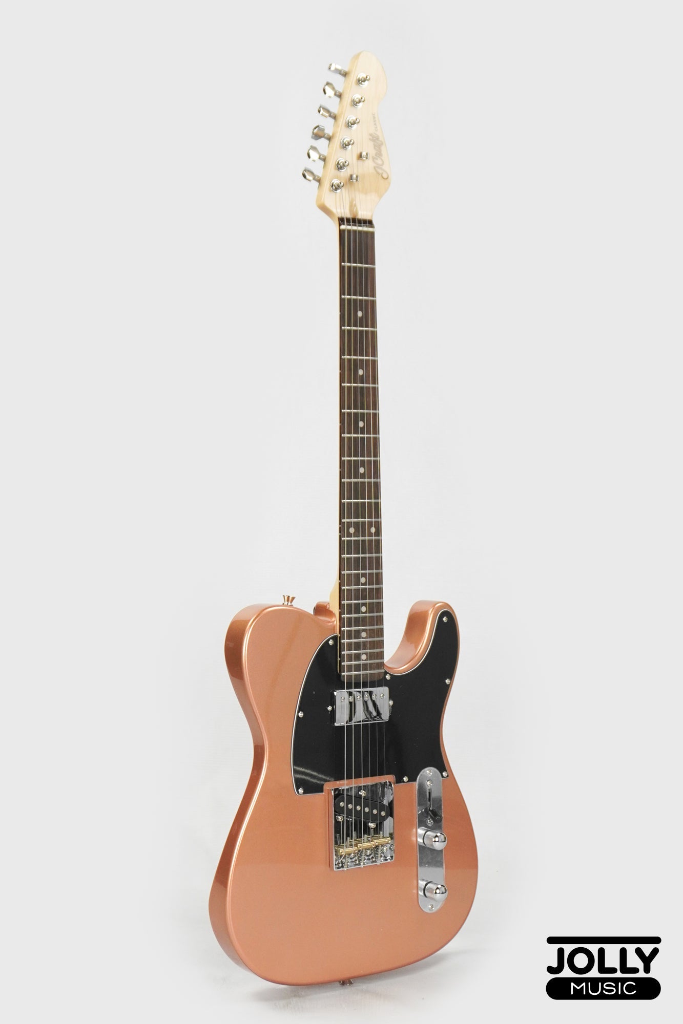 JCraft T-2HC Telecaster Stainless Frets Electric Guitar - Rose Gold