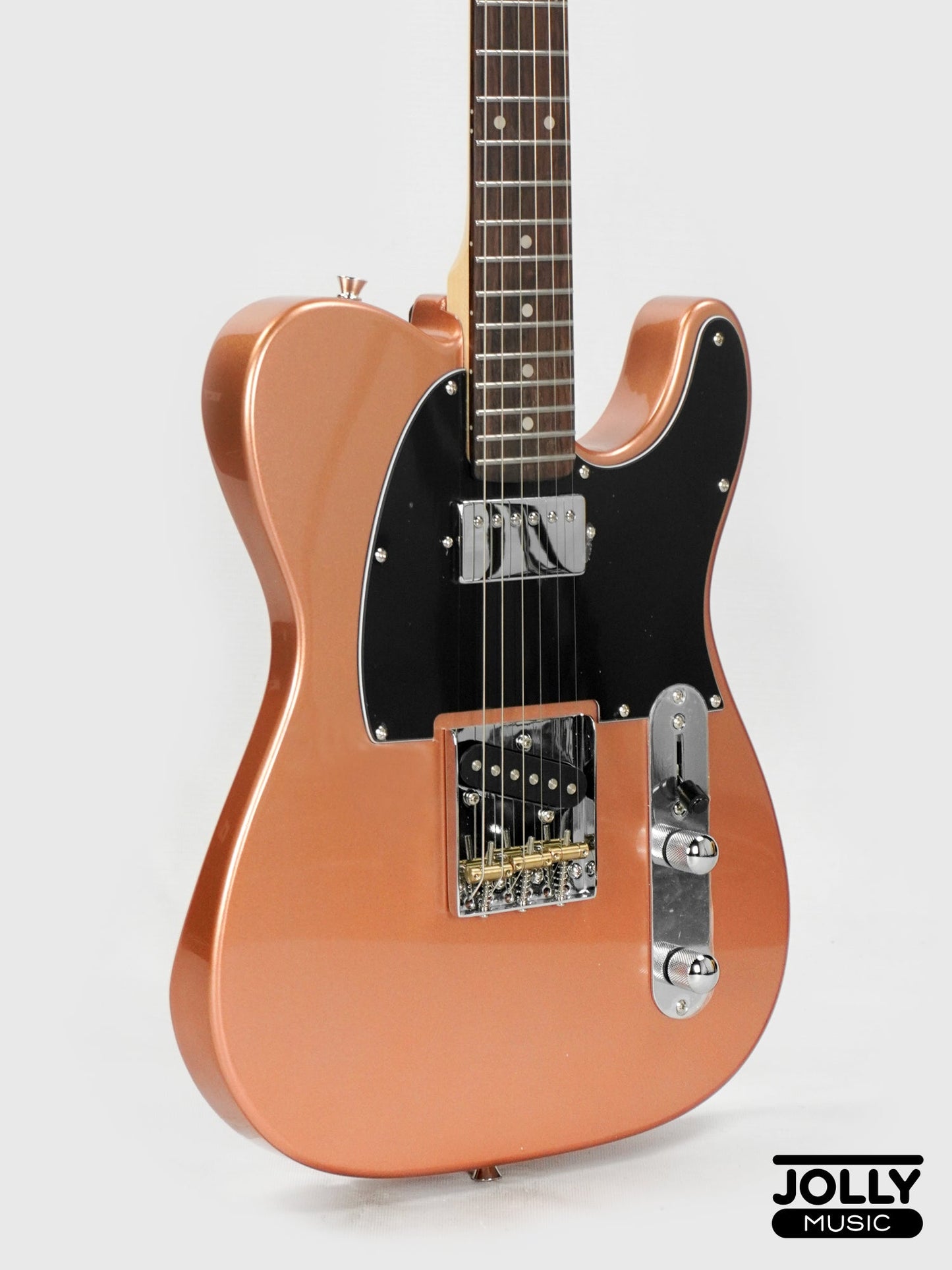 JCraft T-2HC Telecaster Stainless Frets Electric Guitar - Rose Gold