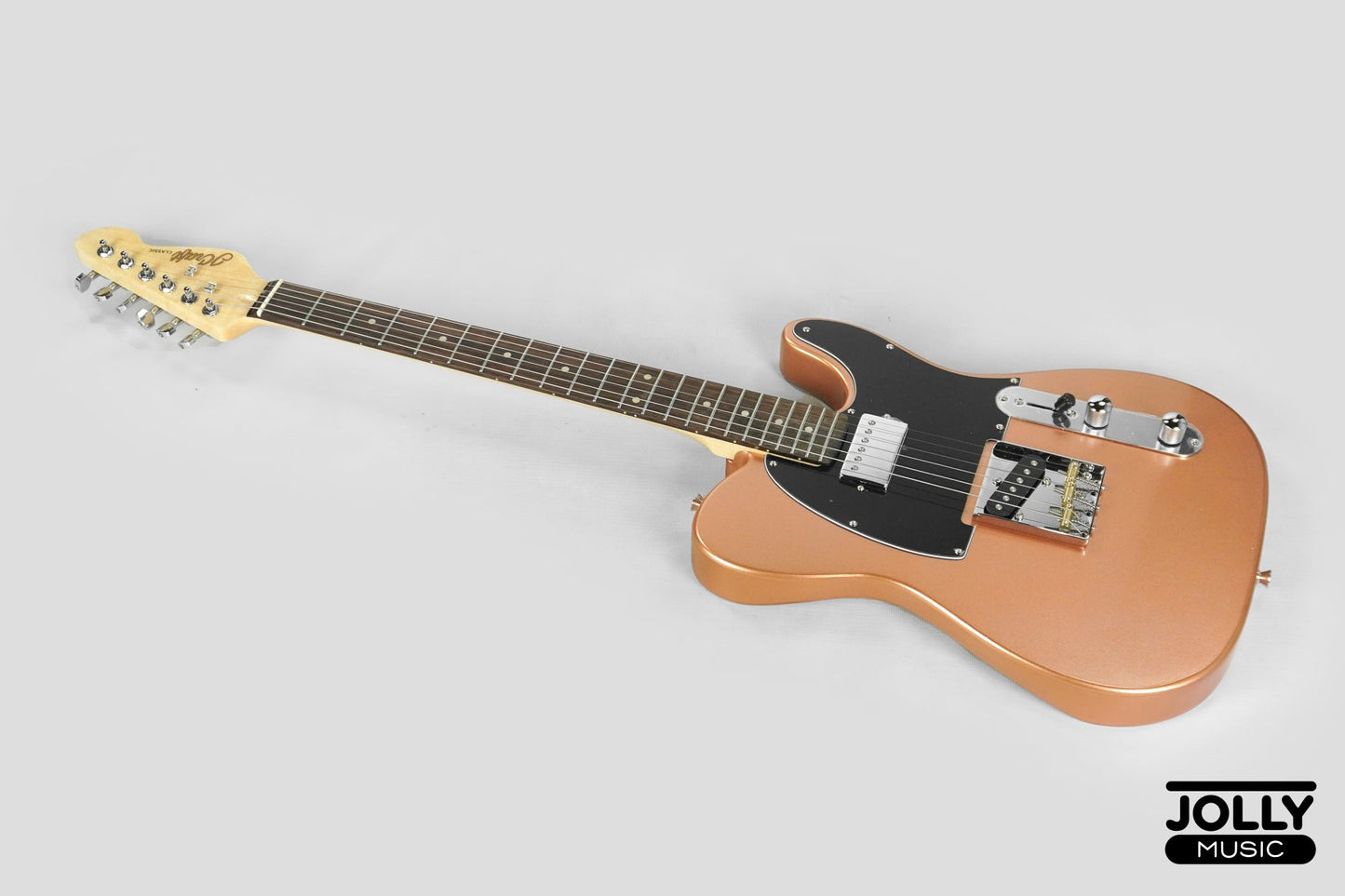 JCraft T-2HC Telecaster Stainless Frets Electric Guitar - Rose Gold