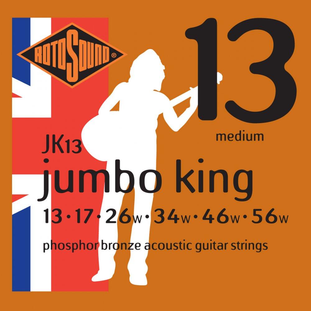 Rotosound JK11 Jumbo King Phosphor Bronze Acoustic Guitar String Set - GuitarPusher