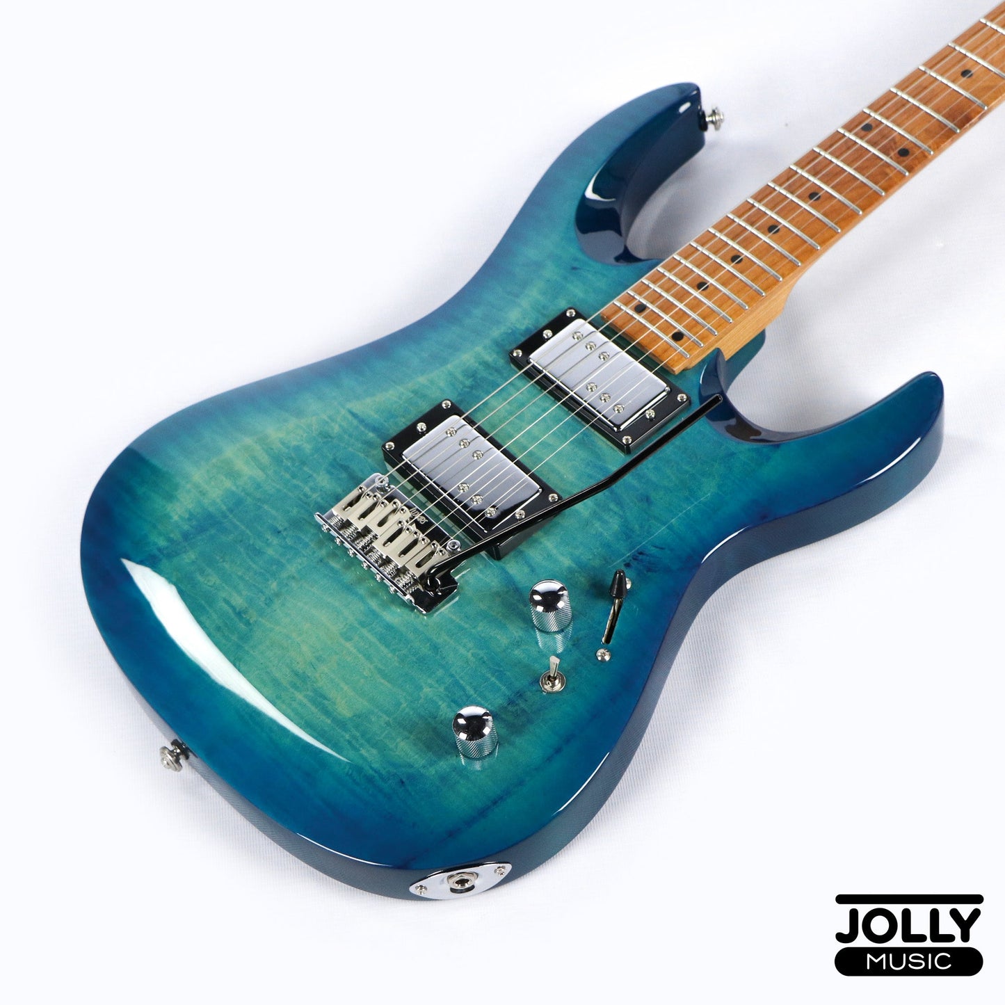 Luxars S-G37-T High Grade Electric Guitar - Trans Blue
