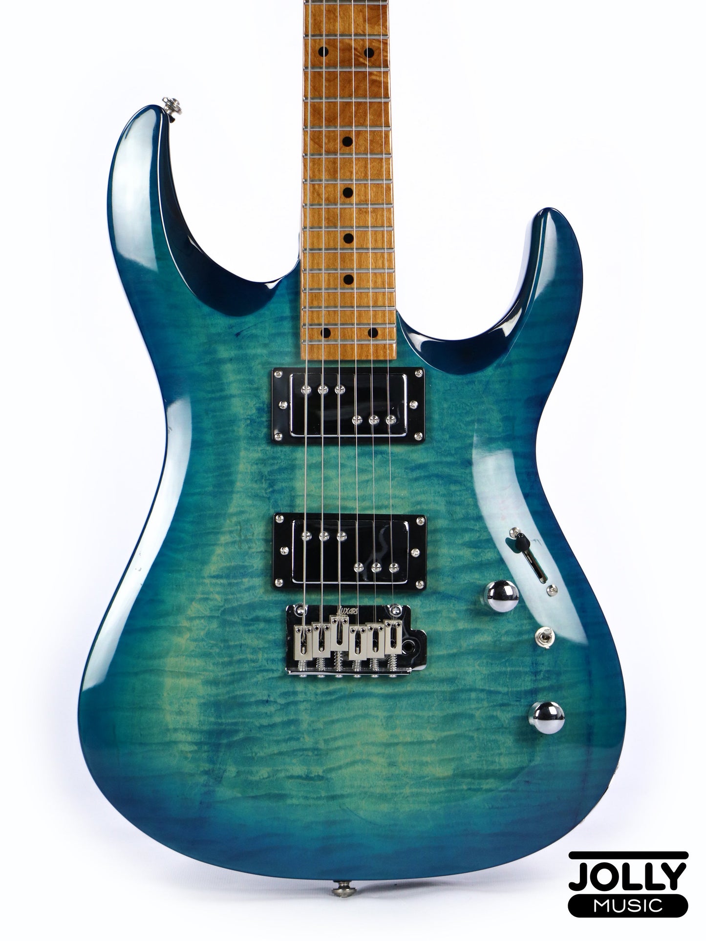 Luxars S-G37-T High Grade Electric Guitar - Trans Blue