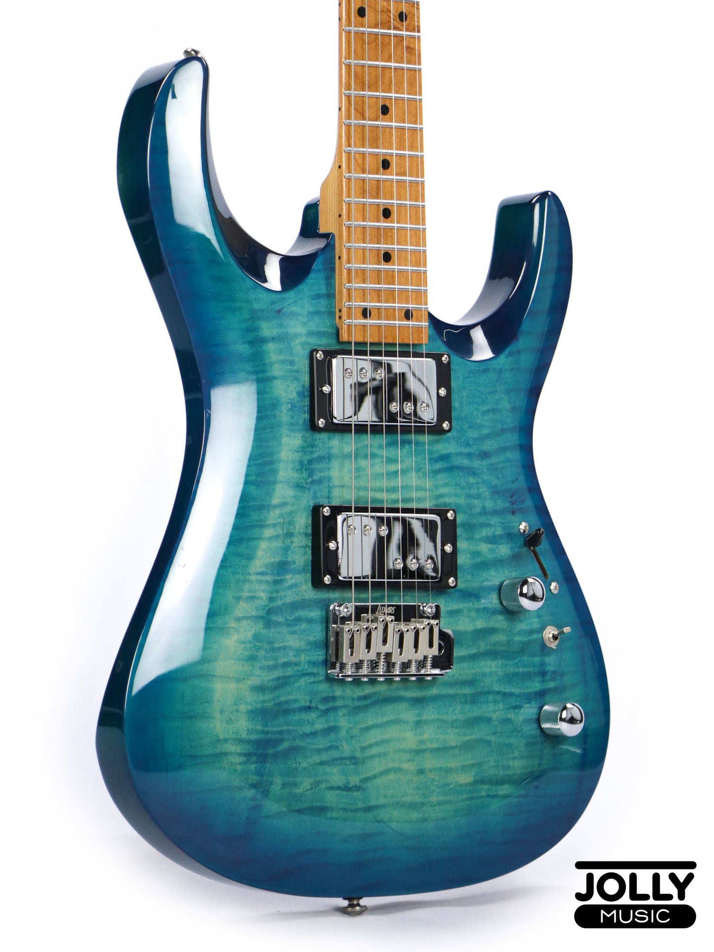 Luxars S-G37-T High Grade Electric Guitar - Trans Blue