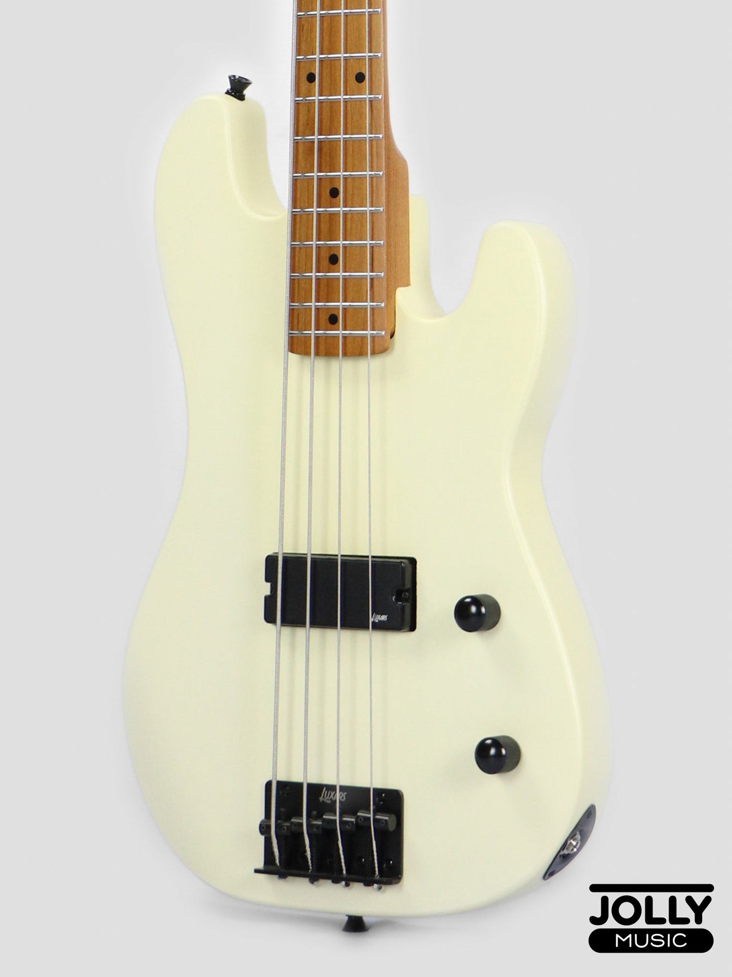 Luxars S-KB20 4-String Mini Bass Guitar - Cream