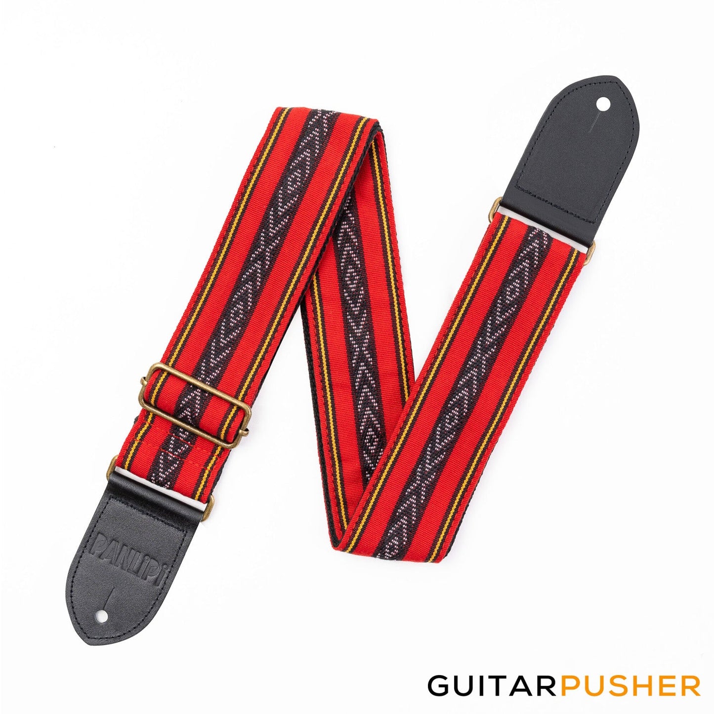 Panlipi Loom Weave Cuabao BAGU03A Guitar Strap - Red