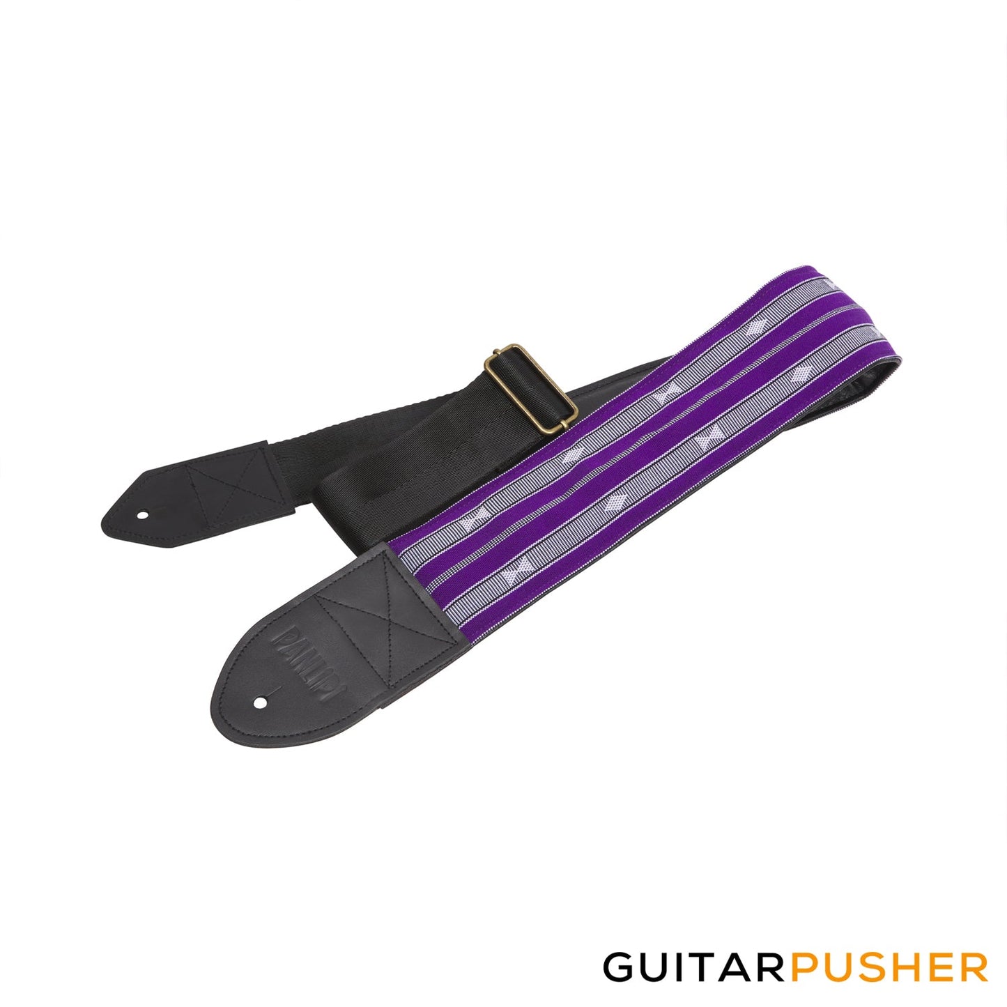 Panlipi Sagada Loom Weave Audrey BASSSAG14 3" Bass Guitar Strap - Violet