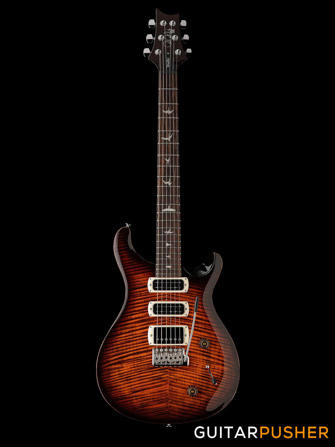 PRS Guitars SE Studio Electric Guitar w/ Rosewood Fingerboard (Orange Tiger Burst)