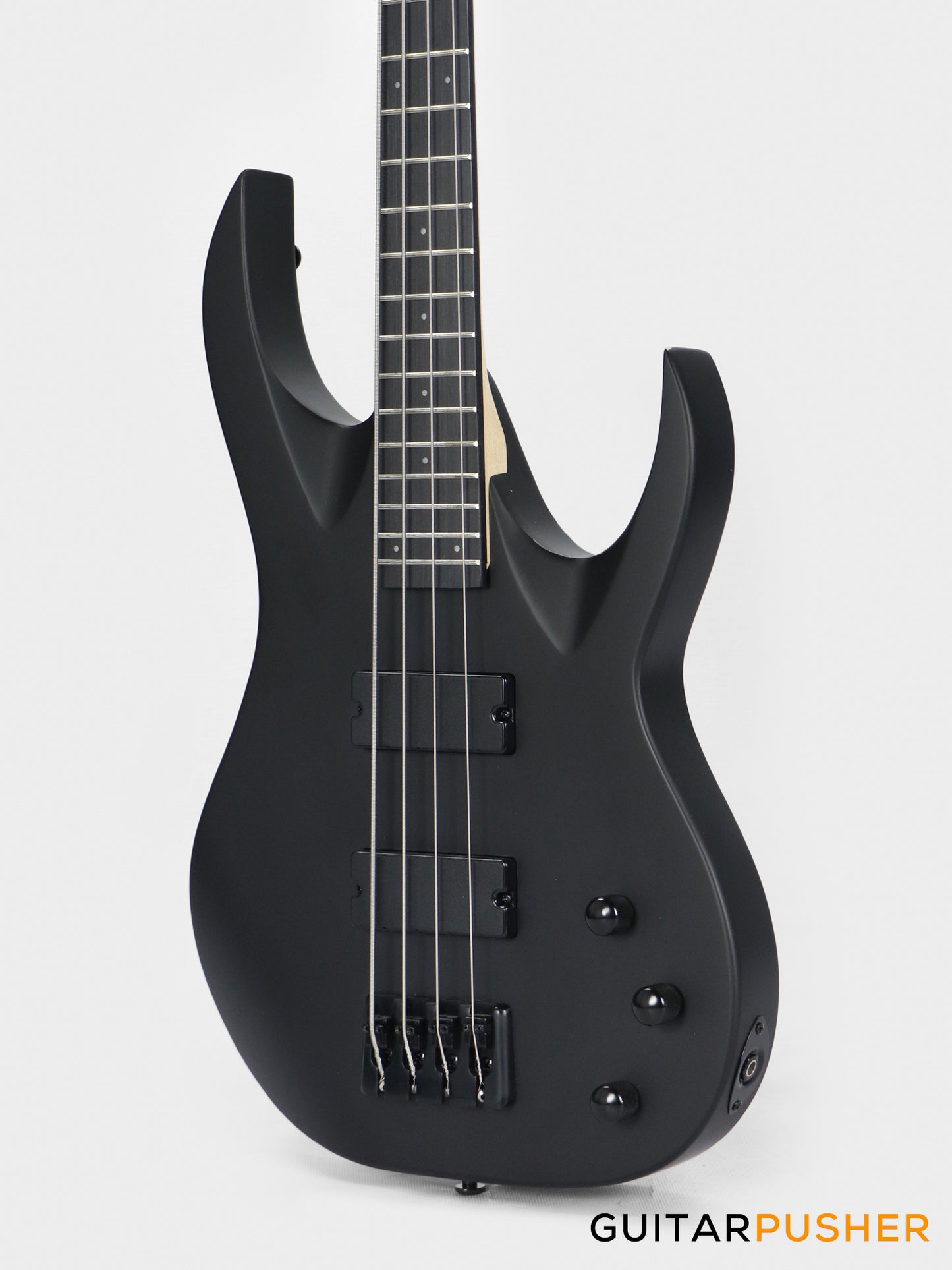 S by Solar AB4.4C-E Carbon Black Bass Guitar