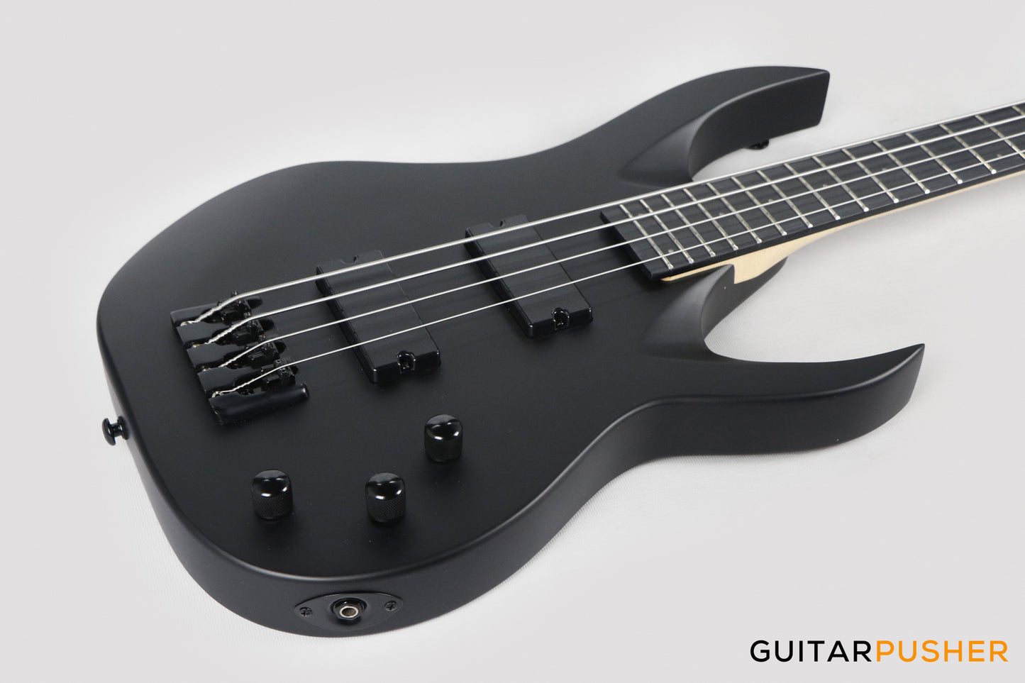 S by Solar AB4.4C-E Carbon Black Bass Guitar