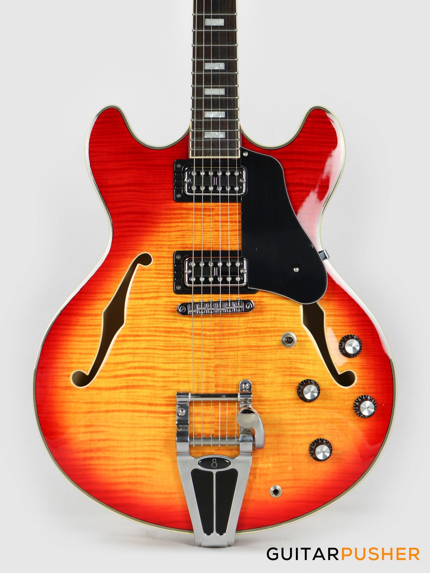 Sire H7T Maple Hollowbody Electric Guitar - Cherry Sunburst (2024)