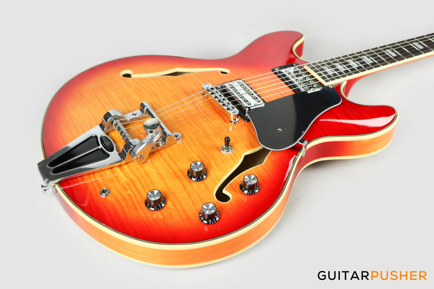 Sire H7T Maple Hollowbody Electric Guitar - Cherry Sunburst (2024)