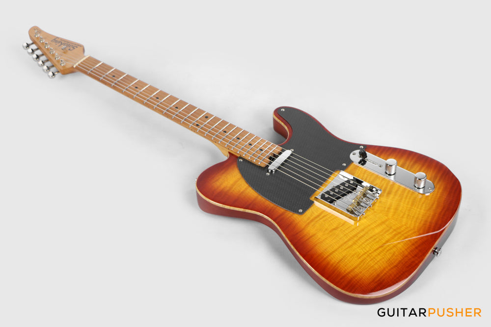 Soloking MT-1 FM Artisan with Solid Flame Top in Honeyburst