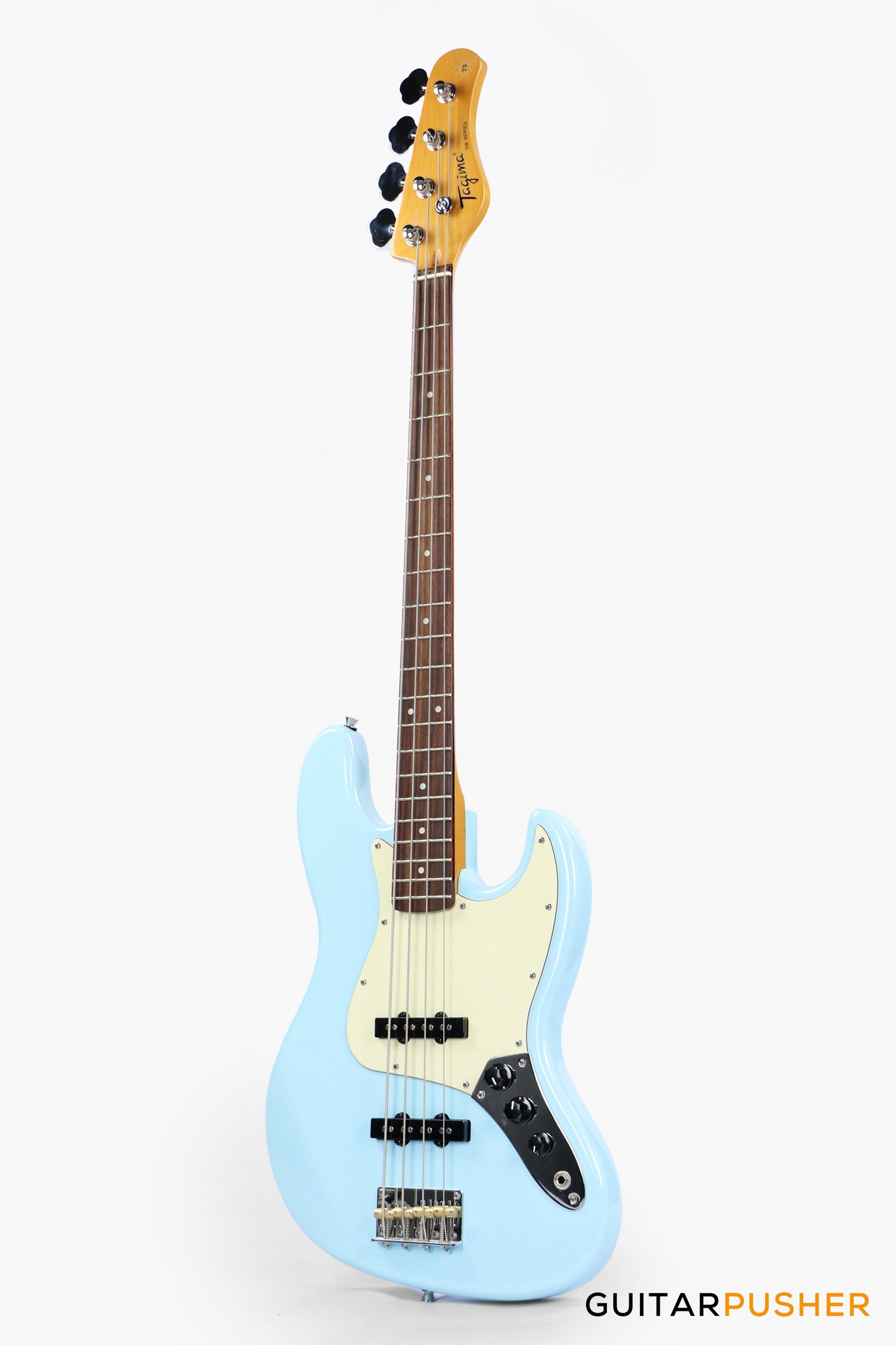 Tagima TW-73 '73 4-String Jazz Lake Placid Blue (Rosewood/Alpine White)