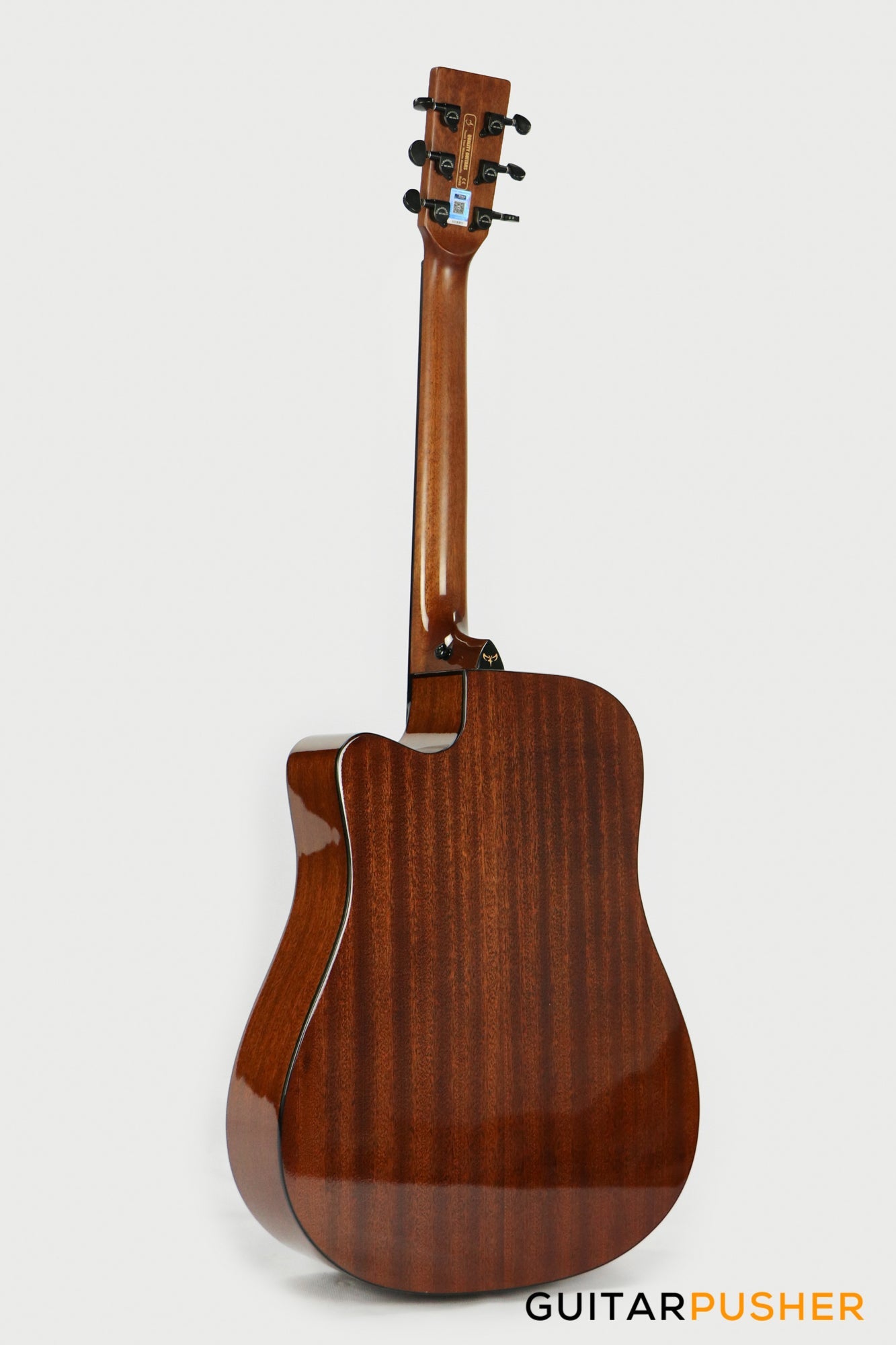 Tyma D-3C RSE Solid Mahogany Top Dreadnought All-Mahogany Acoustic-Electric Guitar with T-200 MAX preamp