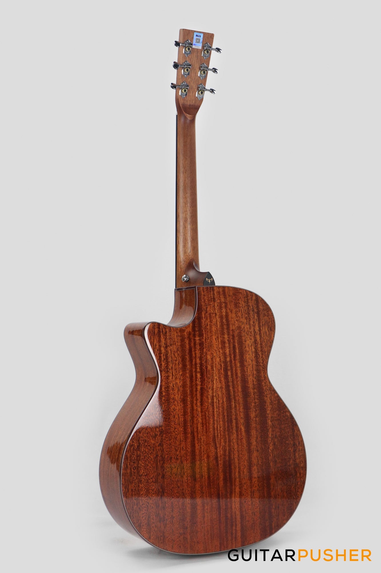 Tyma TG-10E Solid Sitka Spruce Top African Peach Core Grand Auditorium Acoustic-Electric Guitar with T200 MAX pickup