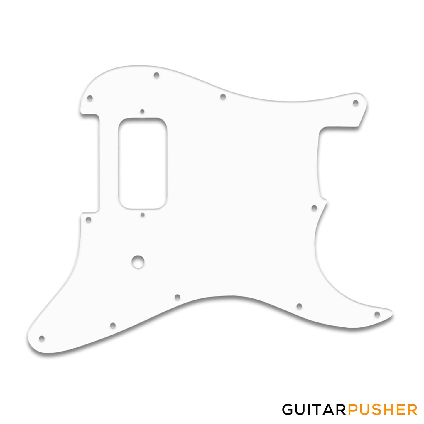 WD STTD-202 H Pickguard for Fender Tom Delonge Strat - 11 Hole - #02 White