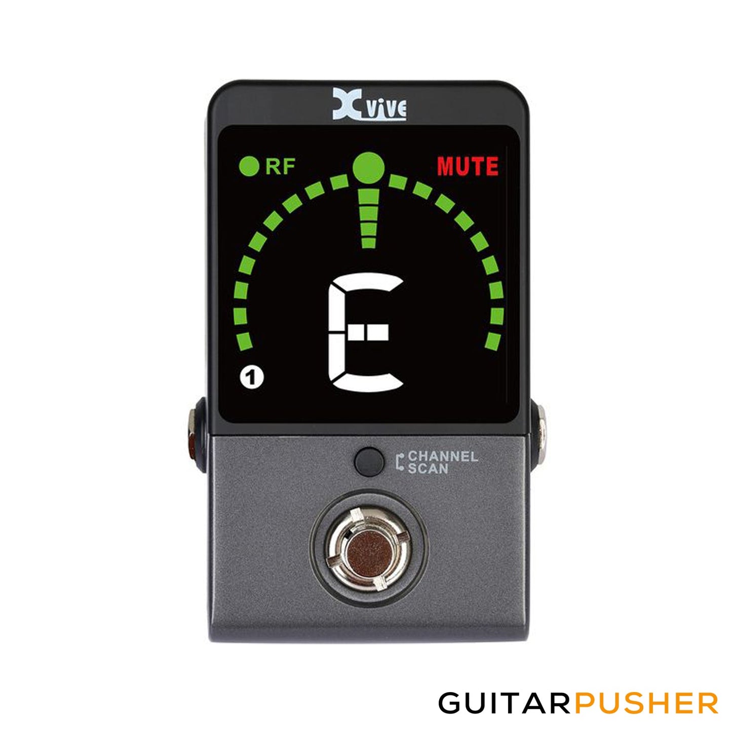 Xvive Audio P58 5.8GHz Digital Guitar Pedal Tuner Wireless System (Black)