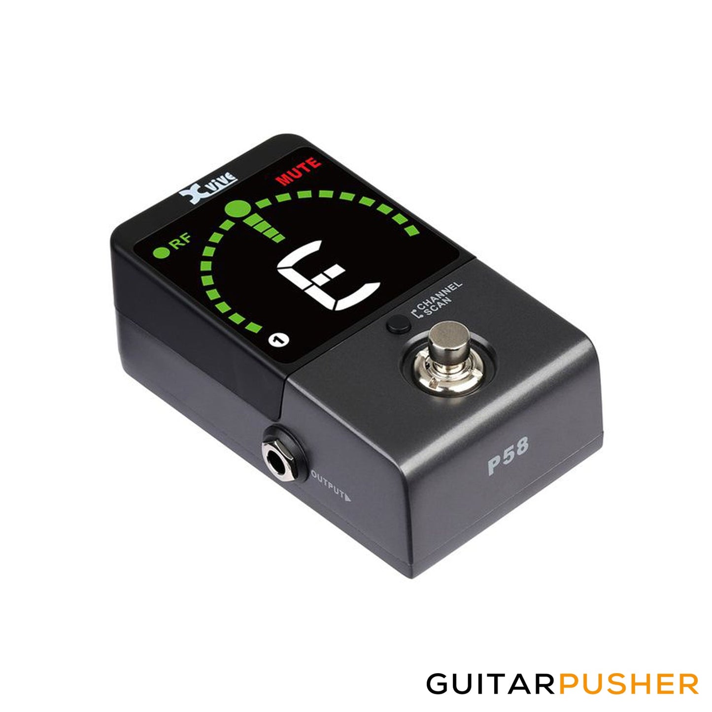 Xvive Audio P58R 5.8GHz Digital Guitar Pedal Tuner (Black)