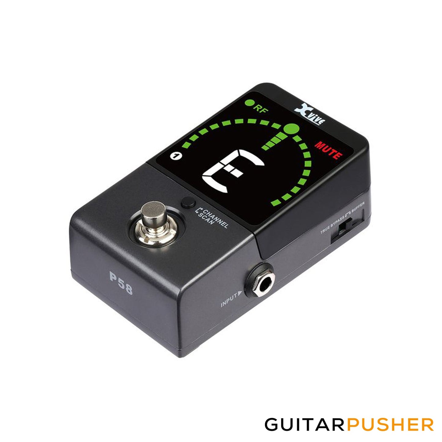 Xvive Audio P58R 5.8GHz Digital Guitar Pedal Tuner (Black)