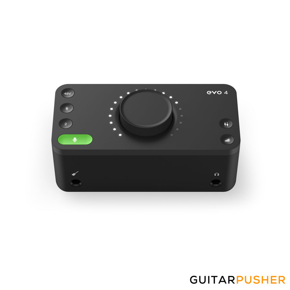 Audient Mic, Headphones and EVO4 2-in/2-out Digital Audio Interface for Recording BUNDLE