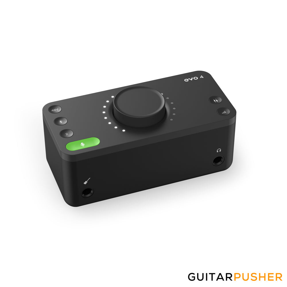 Audient Mic, Headphones and EVO4 2-in/2-out Digital Audio Interface for Recording BUNDLE