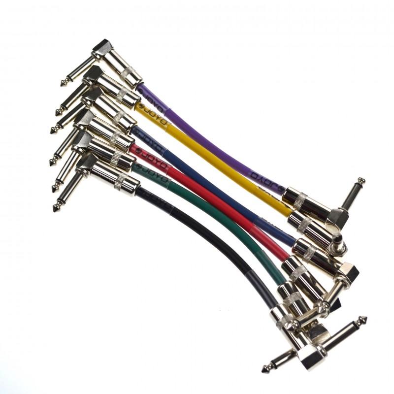 Joyo CM-11 5-inch Patch Cable set (6 pcs multi color) - GuitarPusher