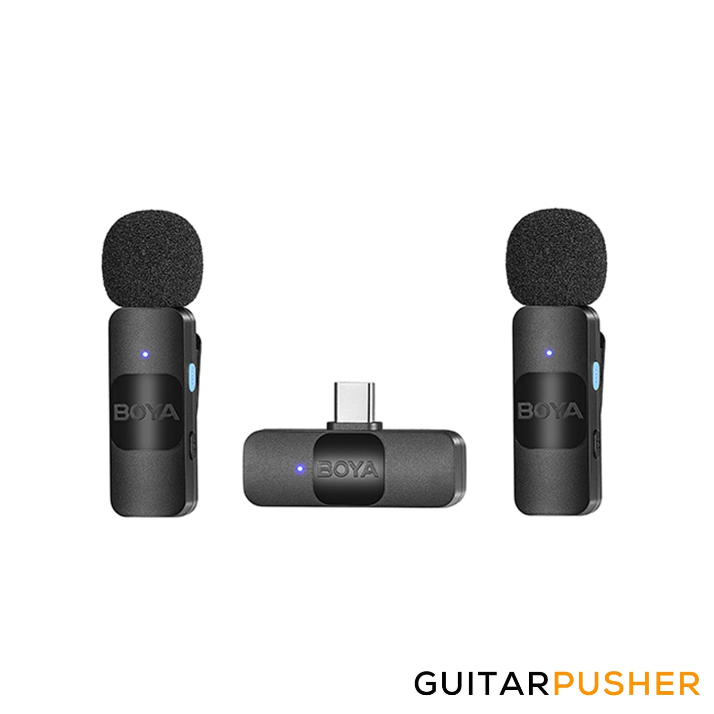 BOYA BY-V20 2.4GHz Ultra-Compact Dual Wireless Microphone System (USB-C Connector)