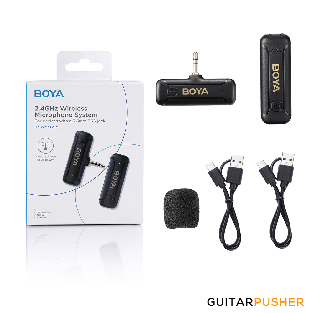 BOYA BY-WM3T2-M1 3.5mm Mini 2.4GHz Wireless Microphone