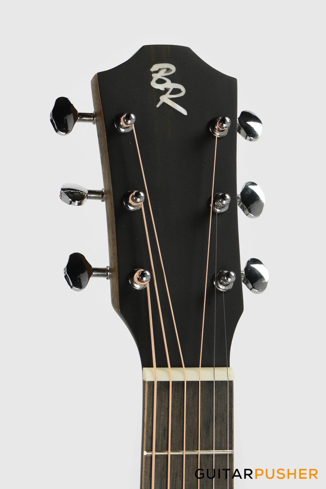 Baton Rouge X11S/FJE-SCC Solid Spruce Top/Mahogany Folk Jumbo Acoustic-Electric Guitar - Screwed Charcoal Satin