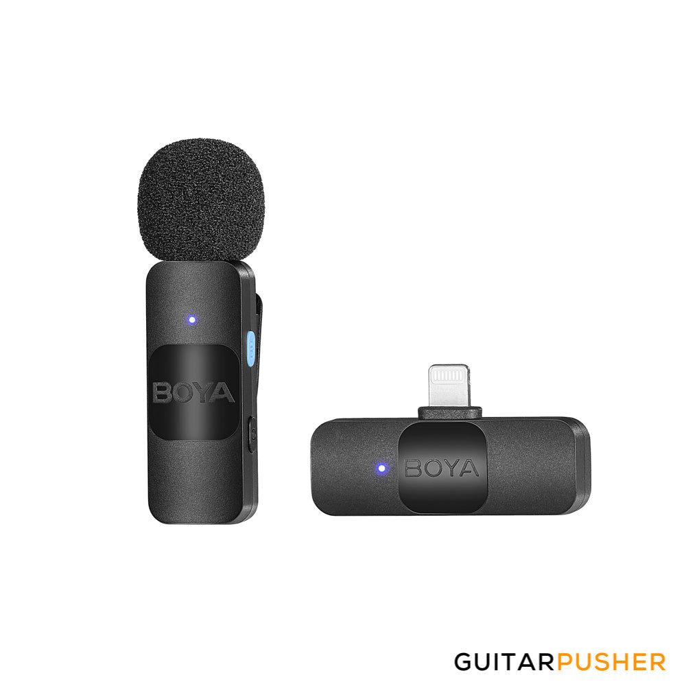 BOYA BY-V1 2.4GHz Ultra-Compact Wireless Microphone System (Lightning Connector for Apple iOS device)