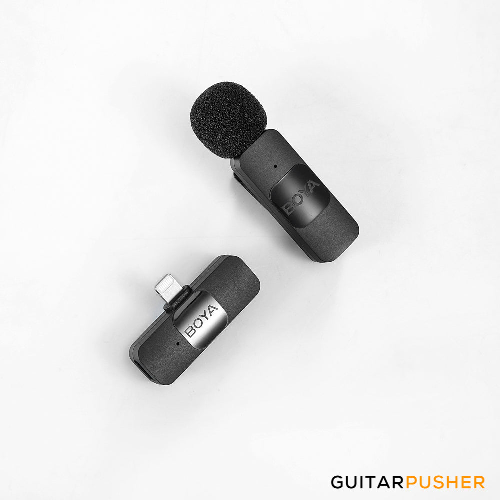 BOYA BY-V2 2.4GHz Ultra-Compact Dual Wireless Microphone System (Lightning Connector for Apple iOS device)