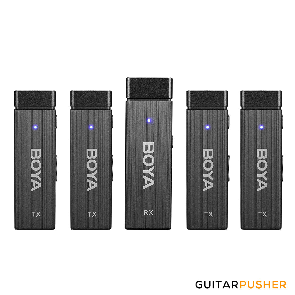 BOYA BY-W4 Ultracompact 2.4GHz Four-Channel Wireless Microphone System