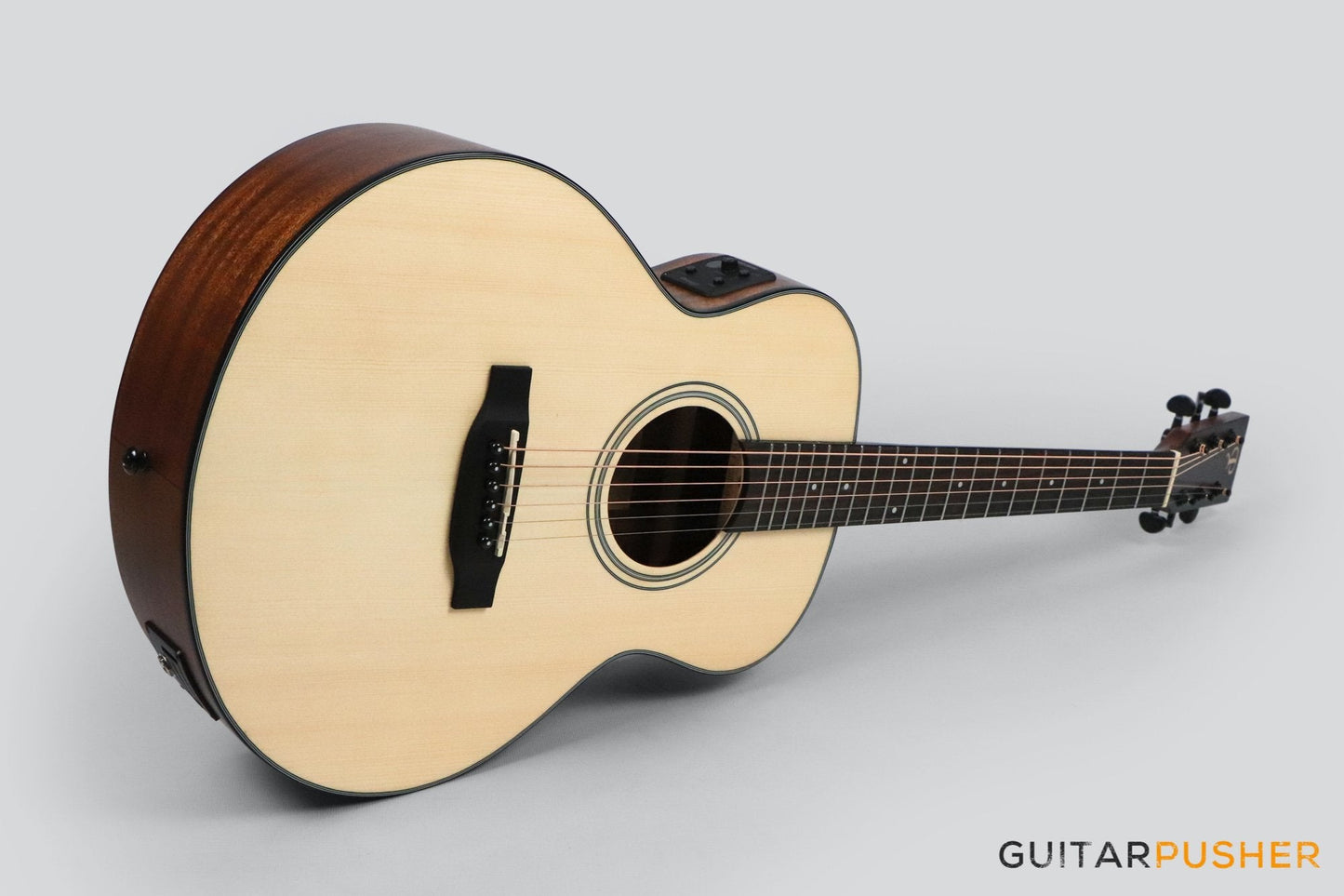 Phoebus Baby-30 v3 GS-E Spruce Top GS Mini (3rd Gen.) Travel Acoustic-Electric Guitar w/ Gig Bag - GuitarPusher